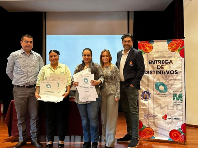 Entrega Sectur distintivos a empresas michoacanas por calidad higiénica 